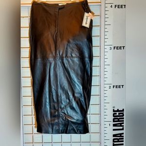 Bagatelle | 100% Leather Black Maxi Skirt | Size 12